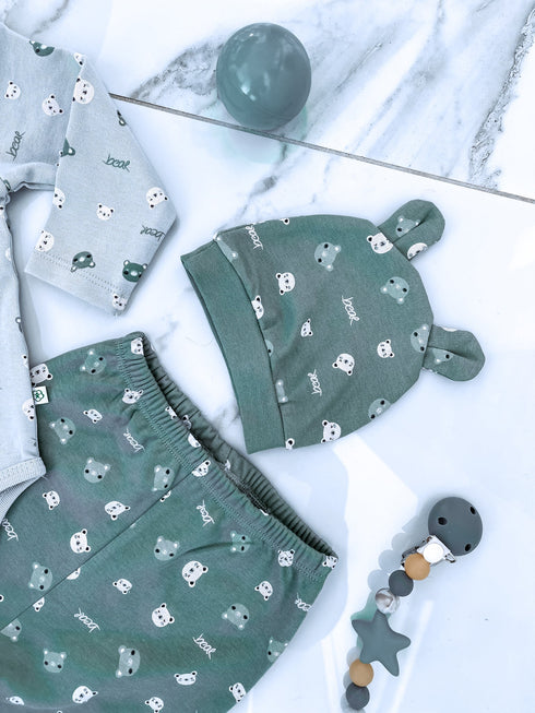 2-piece hat set for children "Lācītis"